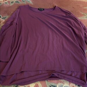 Charlie Paige Plum Long Sleeve Top